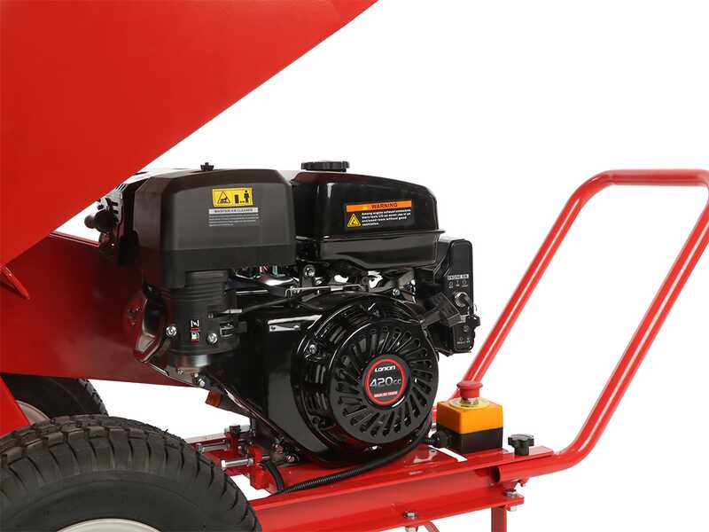 Attila ATS 1300 DLE - Biotrituratore a scoppio - Motore Loncin da 420cc con avviamento elettrico - Doppia configurazione di scarico