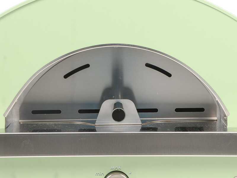 Clementi Remida Plus - Forno a gas per pizza da esterno - Camera di cottura 70 x 50 cm - 2 Pizze - Verde