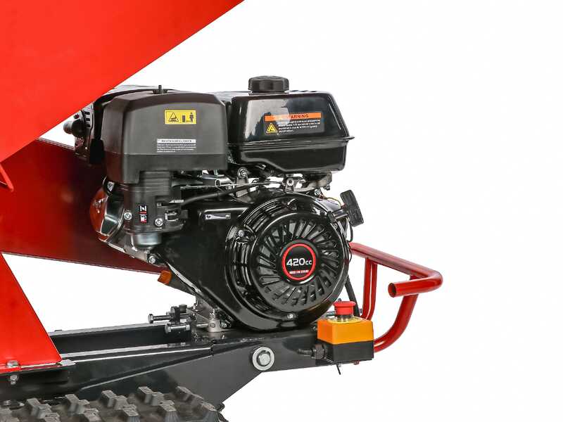 Attila ATS 1300 L TRACK - Biotrituratore semovente a cingoli su motocarriola - Motore Loncin da 420CC