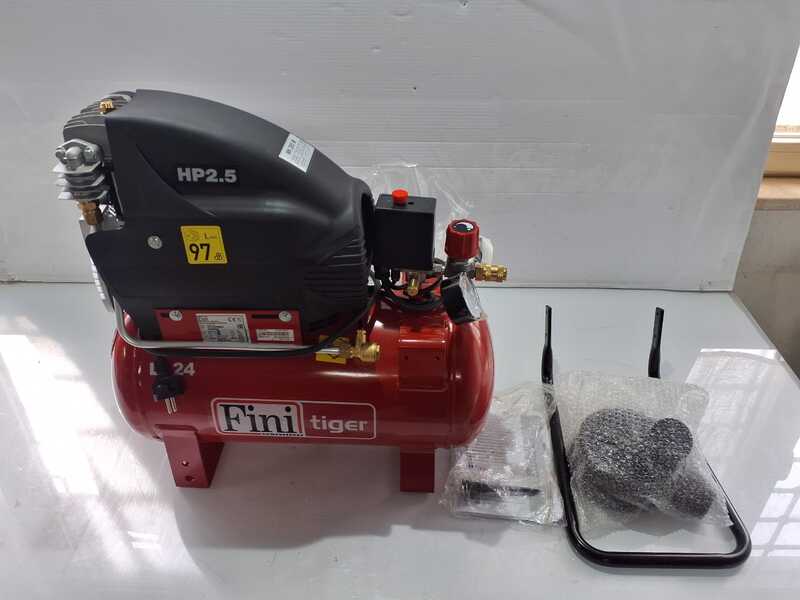 OUTLET - PICCOLI DIFETTI ESTETICI - Fini Tiger MK 285 24 - Compressore aria elettrico monofase - Motore 2.5 HP - 24 lt
