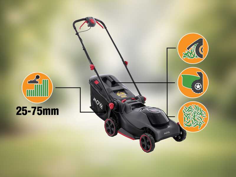 MOVA GL417 - Tagliaerba a batteria - 40V 4Ah - Taglio 43 cm