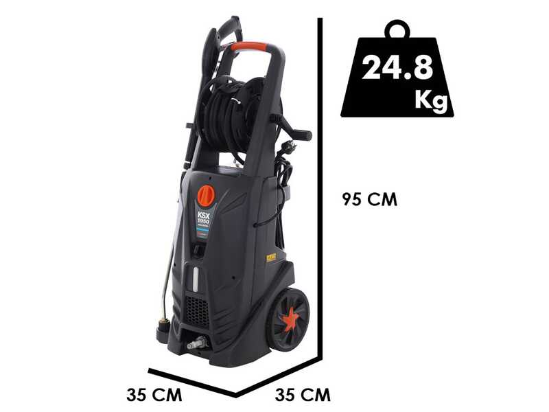Comet KSX 1950 GOLD EXTRA - Idropulitrice professionale ad acqua fredda con avvolgitubo - 180 bar - 564 l/h