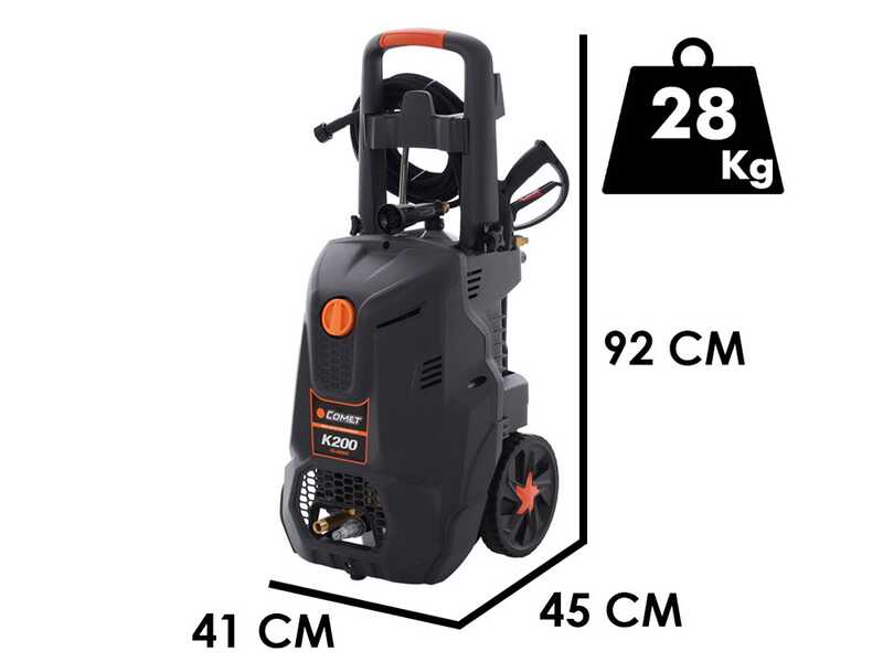 Comet K 200 10/150  M Classic - Idropulitrice professionale a freddo - Pressione massima - 150 bar - 600 l/h