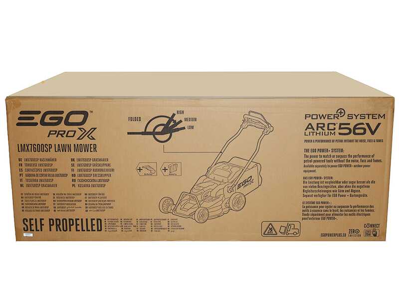 EGO LMX 7600 SP - Tagliaerba semovente a batteria - 2x 56V/5Ah - Taglio 76 cm