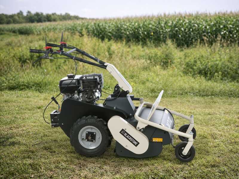 BlackStone RMH 70-302 - Trinciaerba professionale a martelli - Motore a benzina 10 HP