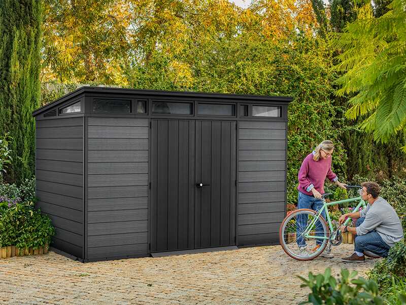 Keter Cortina 11x7 - Casetta da giardino - Con porta doppia anta - 340x218x226 cm