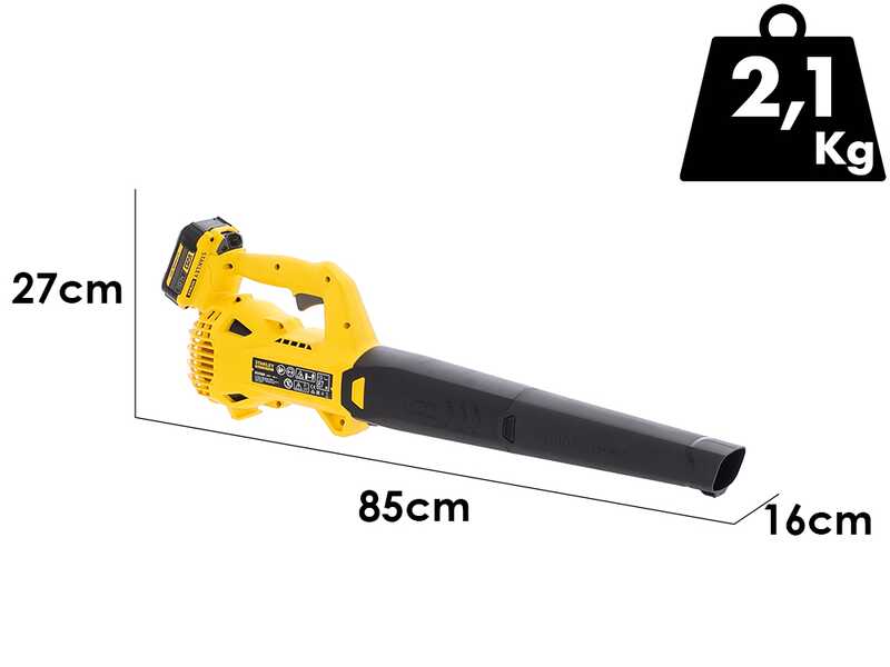 Stanley Fatmax SFMCBL714M1-QW - Soffiatore a batteria per foglie - 18V 4Ah