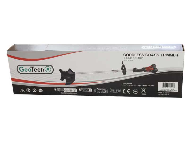OUTLET - PICCOLI DIFETTI ESTETICI - Geotech X-Line BC-40V - Decespugliatore a batteria - 40V - SENZA BATTERIA E CARICABATTERIE