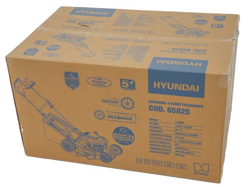 OUTLET - SENZA IMBALLO ORIGINALE - Hyundai DM51SC - Rasaerba a scoppio trazionato - Motore Honda GCV200