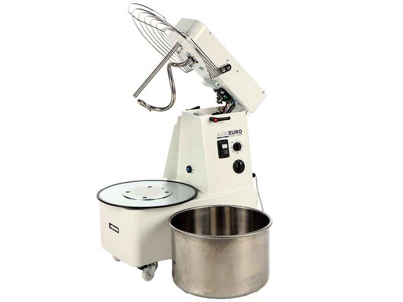 OUTLET - PICCOLI DIFETTI ESTETICI - mpastatrice a spirale sollevabile Mixer 5000 T-2G Deluxe - Da 40 Kg trifase 2 velocit&agrave;