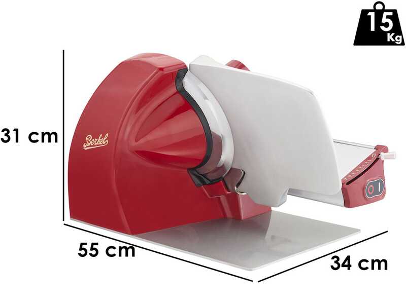 OUTLET - PICCOLI DIFETTI ESTETICI - Berkel Home Line Plus 250 Rossa - Affettatrice con lama 250 mm