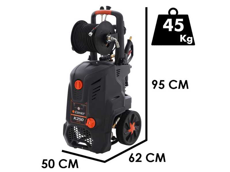 Comet K250 10/150 M EXTRA - Idropulitrice professionale ad acqua fredda - 150 bar - 600 l/h