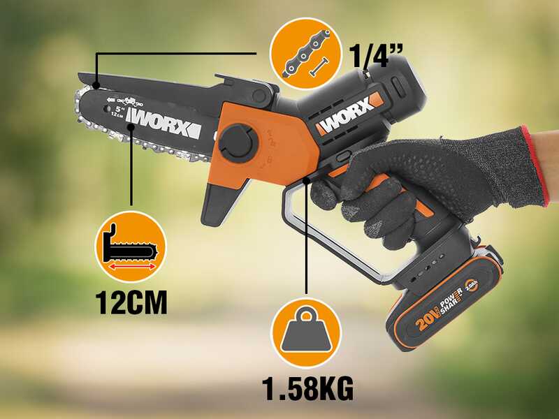 Worx WG326E - Potatore manuale a batteria - 20V 2Ah
