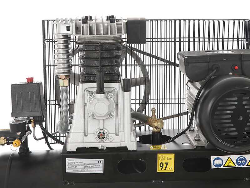OUTLET - PICCOLI DIFETTI ESTETICI - BlackStone B-LBC 50-20 - Compressore aria elettrico a cinghia - Motore 2 HP - 50 lt
