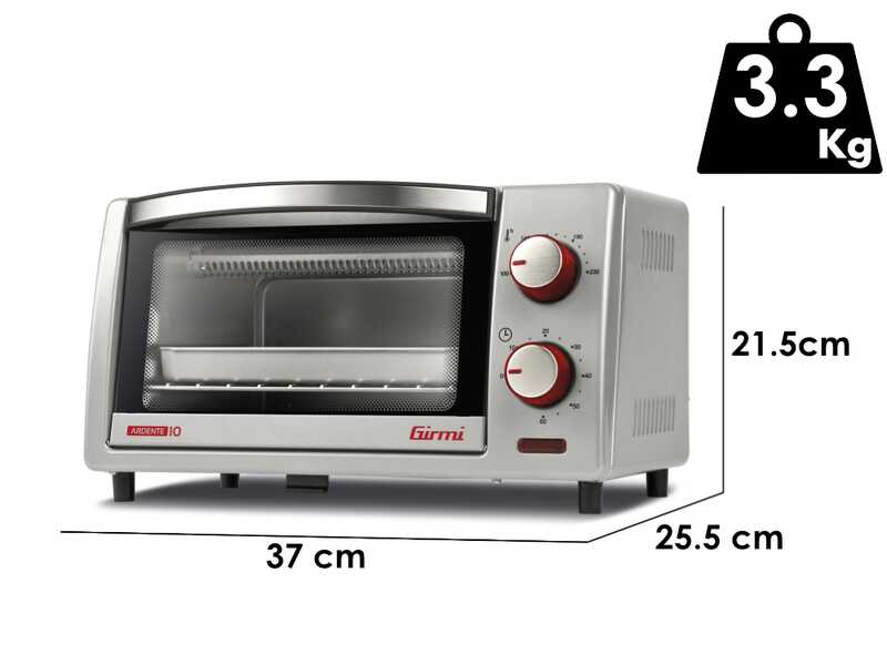 Girmi FE10 Ardente - Forno Elettrico Ventilato 10LT 800W
