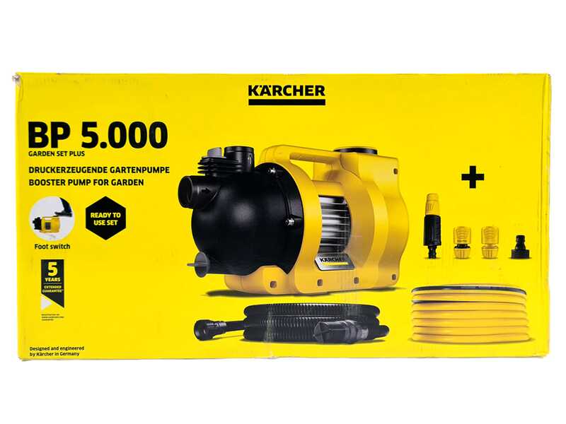 OUTLET - PICCOLI DIFETTI ESTETICI - Karcher BP 5.000 Garden Set Plus - Elettropompa per irrigazione - 650 W - 5000 l/h