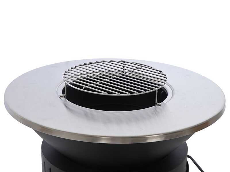 OUTLET - PICCOLI DIFETTI ESTETICI - Royal Food FOL-3400 - Barbecue a legna e carbone - Piastra e griglia in acciaio inox