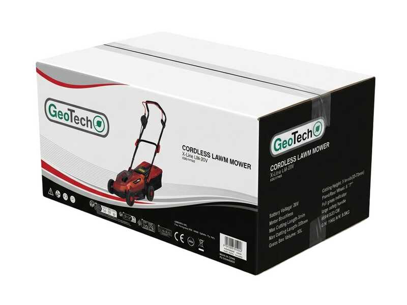 GeoTech X-Line LM-20V - Tagliaerba a batteria - SENZA BATTERIA E CARICABATTERIA