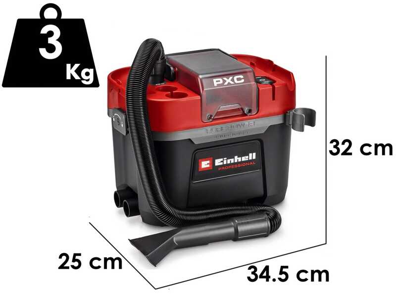 Einhell TP-VC 18/10 Li BL L-Solo - Aspiratutto a batteria - SENZA BATTERIE E CARICABATTERIE