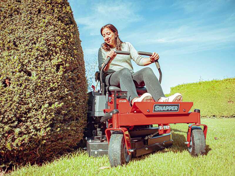 Snapper ZTX105RD - Trattorino rasaerba professionale a raggio zero - Scarico posteriore e mulching 50% - Motore B&amp;S 7220 EXi bicilindrico