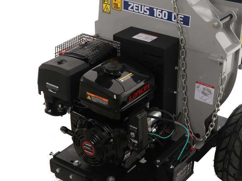 OUTLET - UTILIZZATO PER PROVA - BullMach ZEUS 160 LE - Biotrituratore a scoppio trainabile - Loncin 420cc con avviamento elettrico