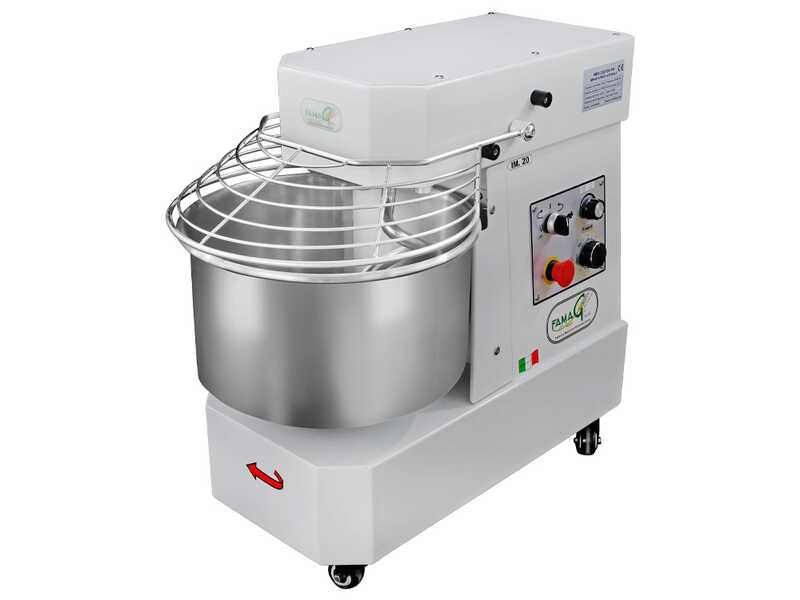 OUTLET - DA ESPOSIZINE - Famag IM 20/230 10 Velocit&agrave; HH - Impastatrice a spirale 20 Kg ad alta idratazione
