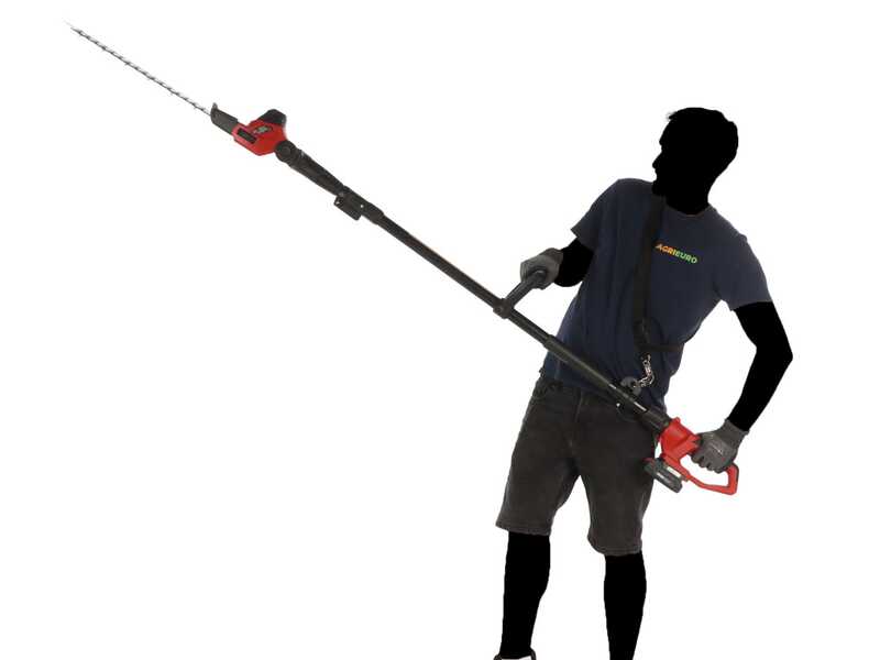GeoTech X-Line PH-20V - Tagliasiepi su asta di prolunga a batteria - 20V 2Ah