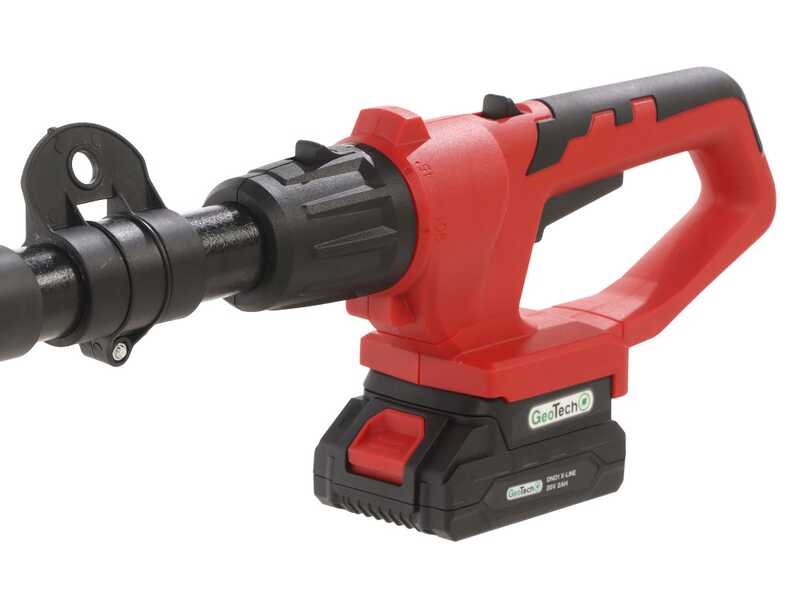 GeoTech X-Line PH-20V - Tagliasiepi su asta di prolunga a batteria - 20V 2Ah