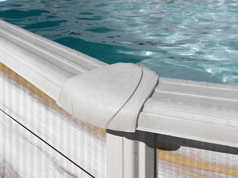OUTLET - PICCOLI DIFETTI ESTETICI - Gre Finlandia Ovale 610x375x120cm - Piscina fuori terra in acciaio