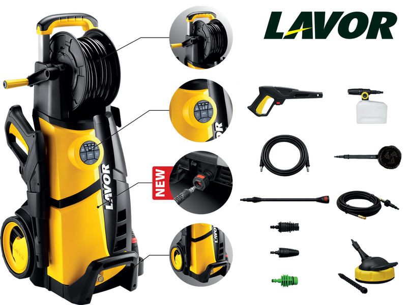 OUTLET - PICCOLI DIFETTI ESTETICI - Lavor LVR4 160 Digit Plus Special Edition - Idropulitrice ad acqua fredda -160 bar - 510 l/h