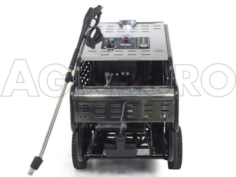 OUTLET - DA ESPOSIZIONE - ITM - HOT STEEL 200/15 - Idropulitrice professionale ad acqua calda - trifase - 200 bar - 900 l/h - INOX
