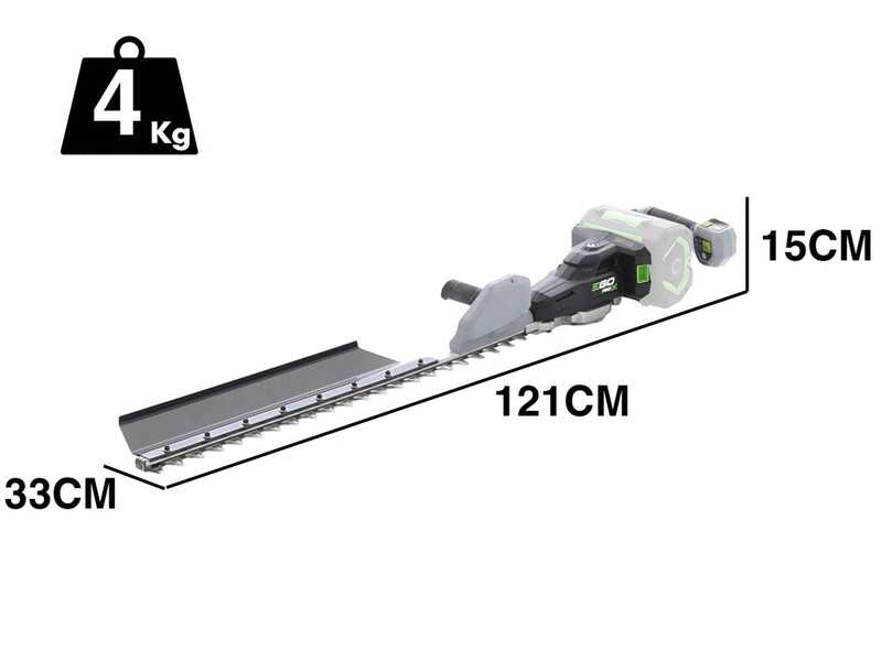 EGO HTX 7500 S - Tagliasiepi professionale a batteria - 56V/7.5Ah - Lama da 75cm