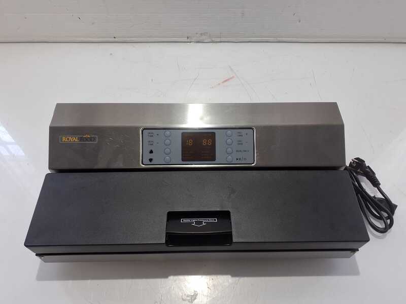 OUTLET - UTILIZZATO PER PROVA - Royal Food VSP 4301 INOX - Macchina sottovuoto - Doppia barra saldante 42cm