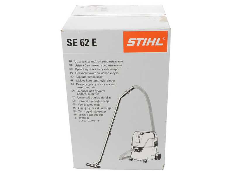 OUTLET - UTILIZZATO PER PROVA - STIHL SE 62 E - Bidone aspiratutto - Soffiatore - Capacit&agrave; 20l - 1400W
