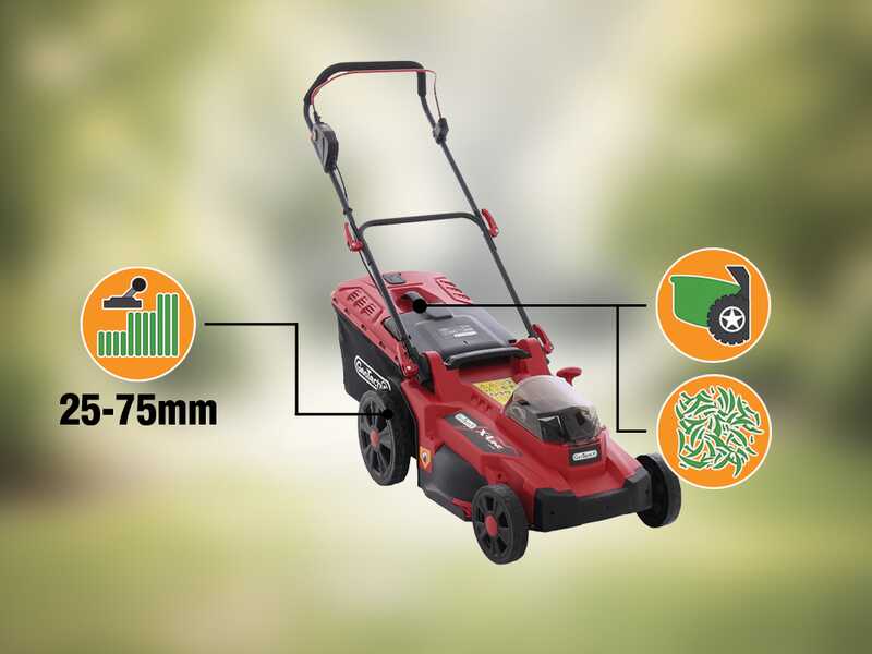 GeoTech X-Line LM-40V - Tagliaerba a batteria - 40V/4Ah - Taglio 43 cm