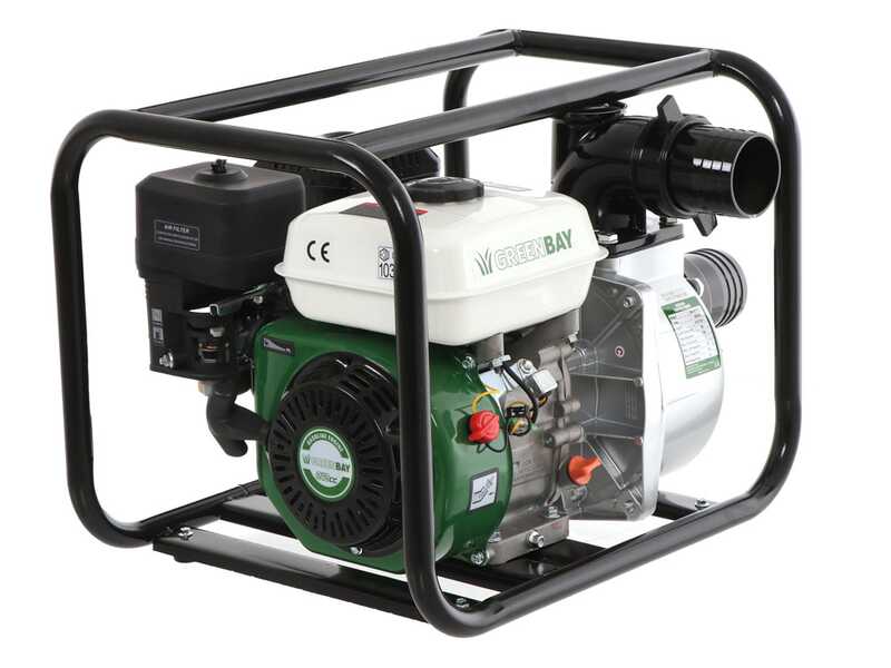 OUTLET - DIFETTI ESTETICI - Greenbay GB-WP 80 - Motopompa a scoppio - Raccordi da 80 mm