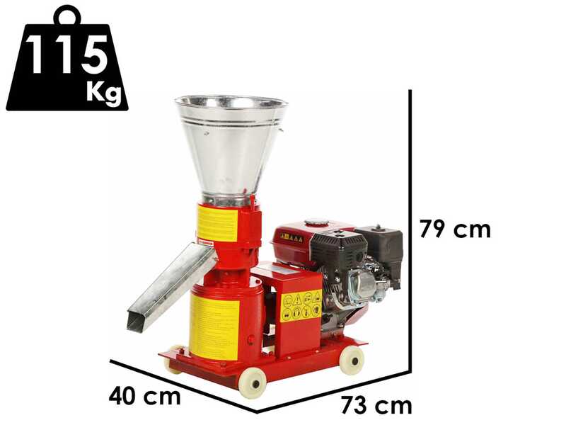 GeoTech Pro GWPM150 - Pellettatrice a scoppio - Produzione in casa del pellet da riscaldamento