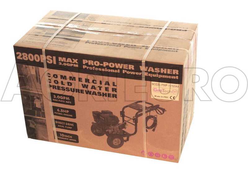 GeoTech Pro PWP 12/205 ZW Idropulitrice a scoppio - 206 bar - Motore Loncin a benzina 196cc