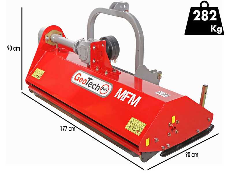 GeoTech Pro MFM-165 - Trinciaerba per trattore - Serie media