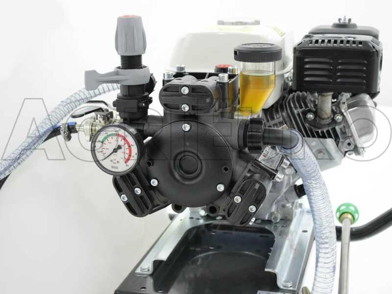 Kit motopompa irrorazione con gancio Comet APS41/Honda GP160 con carrello e serbatoio 120L