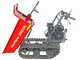 GeoTech Pro GeoPorter 330D BS - Motocarriola cingolata cassone dumper con 4 rulli - 300Kg