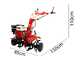 GeoTech Pro PGT 900 - Motozappa a benzina 7 HP con cambio 2+1 e trasmissione a ingranaggi