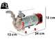 Rover Marina Mini Novax 20 - Pompa elettrica da travaso in lega antiossidante - 12V - Con Power Command
