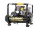 Stanley Vento Rollcage OL244/6 PCM - Compressore aria elettrico monofase silenziato, oil-less - Motore 1.5 HP - 6 lt