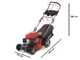 GeoTech Pro S46-175 BMSGW - Tagliaerba a scoppio trazionato - Motore da 173cc