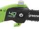 Greenworks G40PSF - Potatore a batteria 40V - A spalla su asta di prolunga - SENZA BATTERIA e CARICABATTERIA