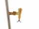 Coppia aste inox irrorazione con getti a farfalla in ottone 3+3, barre irroranti