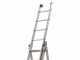 Marchetti Azzurra A3 21112, 3x7 gradini, 5 m - Scala in alluminio allungabile - Altezza stimata operativa 6 m