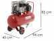GeoTech Pro BACP100-8-2 - Compressore aria elettrico a cinghia - Motore 2 HP - 100 lt - potenza 8 bar