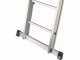 Svelt Euro E3 SCE30050, 3x16 gradini, 11.90 m - Scala telescopica in alluminio - Altezza stimata operativa 12.90 m